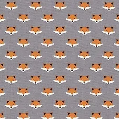Robert Kaufman Andie's Minis Fox Faces Grey