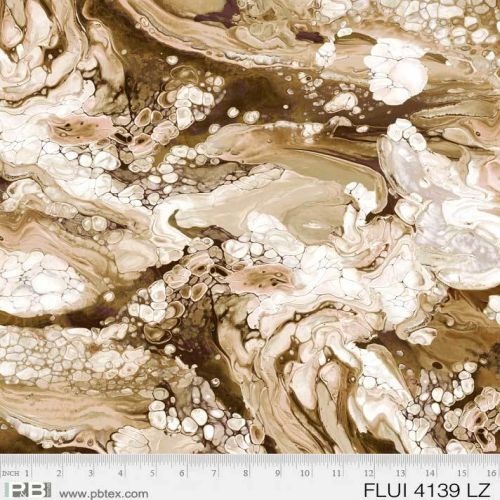 Fabric Remnant-Fluidity Digital Azul Oak 86cm