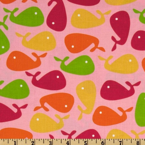 $6.95/Metre - Robert Kaufman Zoologie Whales