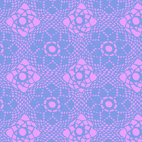 $6.95/Metre -Sun Print 2021 Crochet Floral Opal 9253/P1