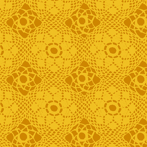 $6.95/Metre -Sun Print 2021 Crochet Floral Sunshine 9253 Y