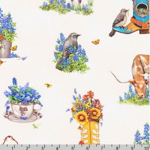 $6.95/Metre -Texas In Bloom Country 20171 276