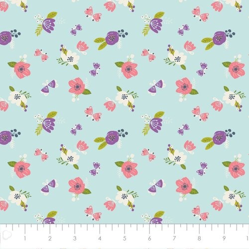 $6.95/Metre I Believe in Unicorns Flowers