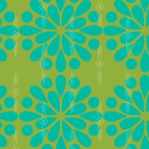 $6.95/Metre Historial Fiction in Green Ex Libris 