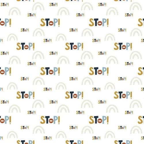 $6.95/Metre Devonstone Rush Hour Novelty STOP Fabric DV5652