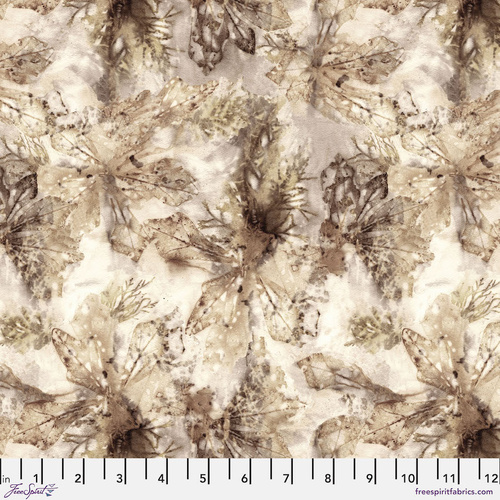 Fabric Remnant- FreeSpirit Into the Woods 2 Tonal Oak 92cm