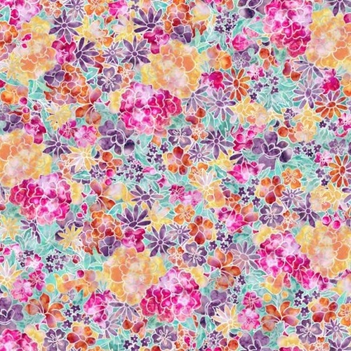 Super Sale Fire & Ice Bouquet Floral Peach MASD10051-C