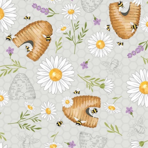 Queen Buzzing Bee Hives Daisy Floral 81840-2