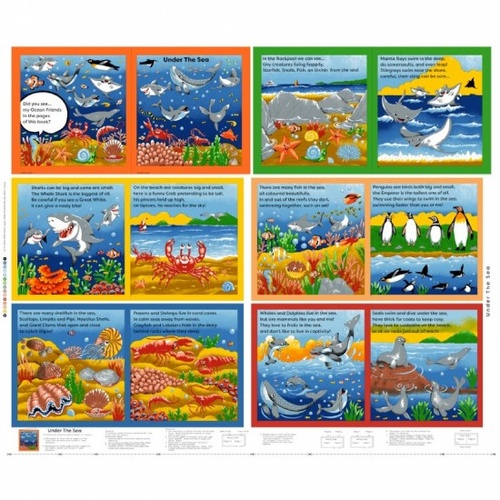 Under the Sea Ocean Fun Soft Book Panel