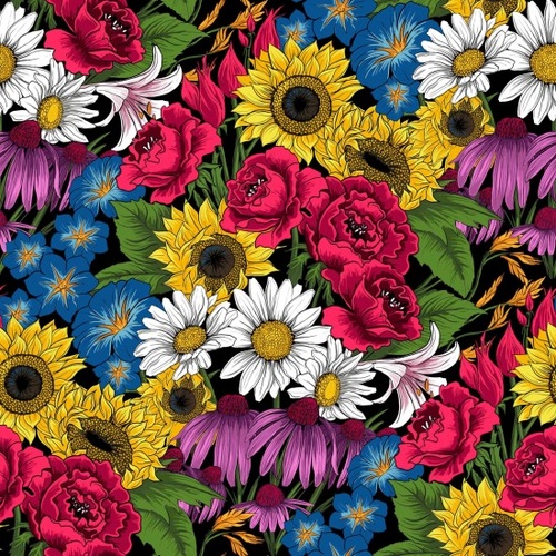 Flower Market Packed Bouquet Mixed Floral 81090-109