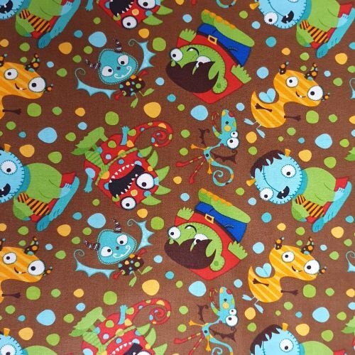 $6.95/Metre -Novelty Monster Mash Kids Novelty