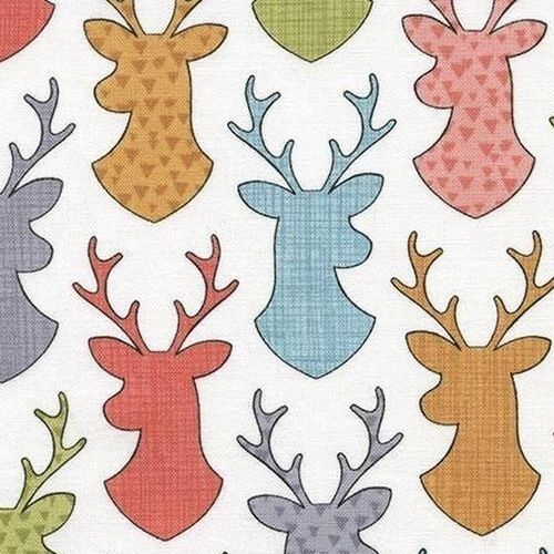 $6.95/Metre -Walk In the Woods Deer Heads