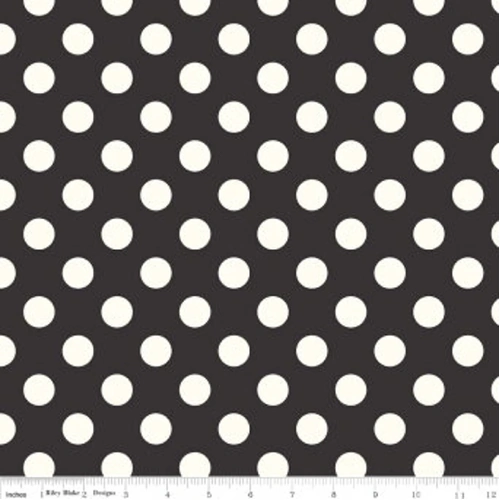 RILEY BLAKE Super Sale Medium Dot Black C630-110 