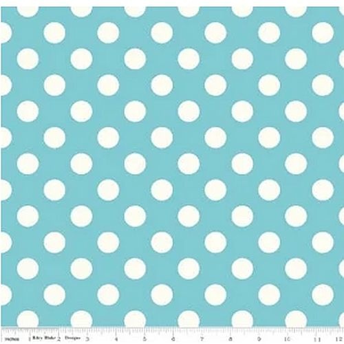 RILEY BLAKE Super Sale Medium Dot Aqua C630-32