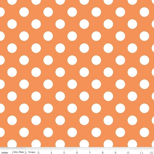 RILEY BLAKE Super Sale Medium Dot Orange C630-60
