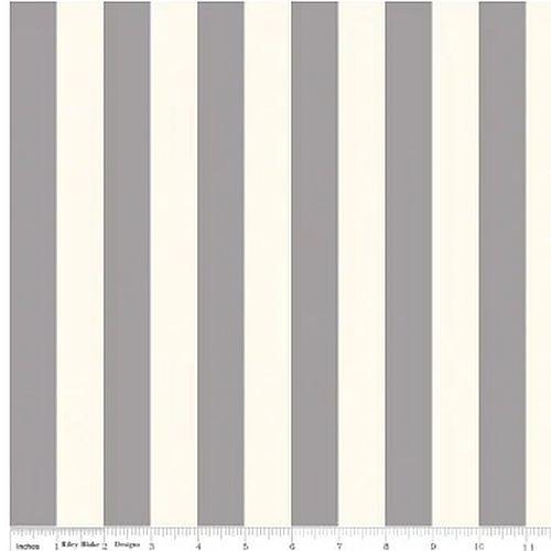 RILEY BLAKE Super Sale 1" Le Creme Stripe Grey C650-40