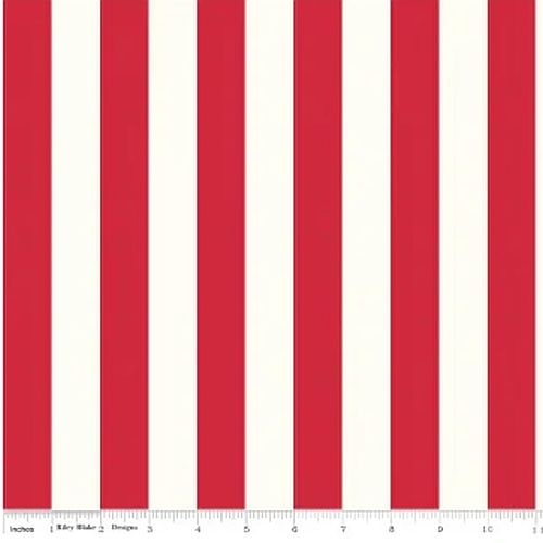 RILEY BLAKE Super Sale 1" Le Creme Stripe Red C650-80