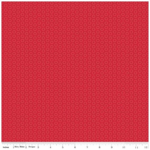 RILEY BLAKE Super Sale Circle Dot Tonal Red C445