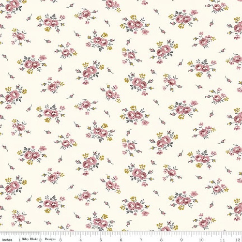 RILEY BLAKE Super Sale Exquisite Blooms Cream Sparkle SC10703