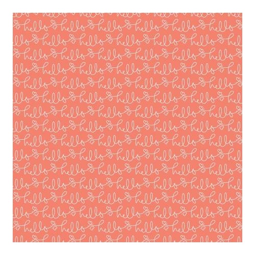 RILEY BLAKE Super Sale Golden Days Hello Writing Coral C8602