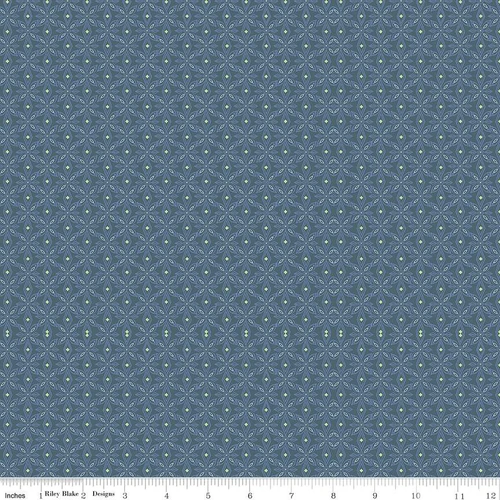 RILEY BLAKE Super Sale Little Women Wallpaper Navy C11876