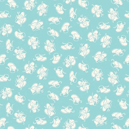 RILEY BLAKE Super Sale Toy Chest Baby Shoes Aqua C630-20 