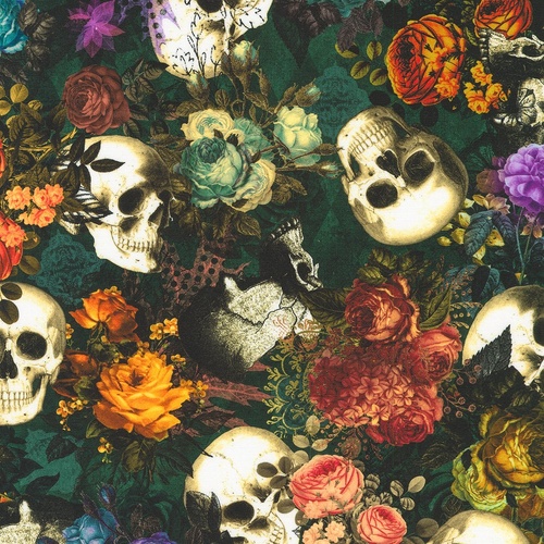Super Sale Dreadful Delights Skulls Roses Nightfall 22474-231
