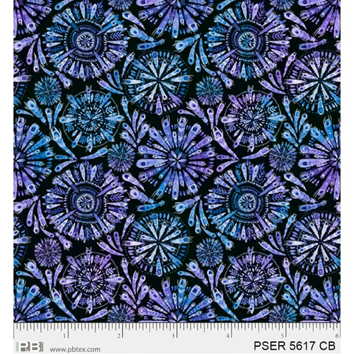 Super Sale Peacock Serenade Circular Floral Motifs PB5617CB