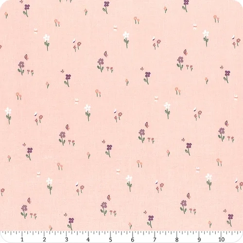 Buds & Butterflies Meadow Minuet Floral Blush C15353