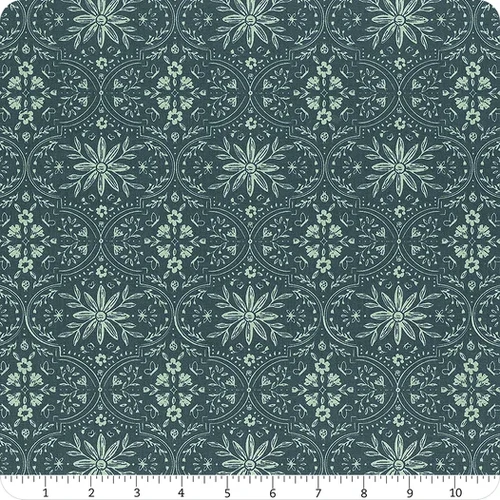 Buds & Butterflies  Enchanted Garden Tonal Emerald C15352
