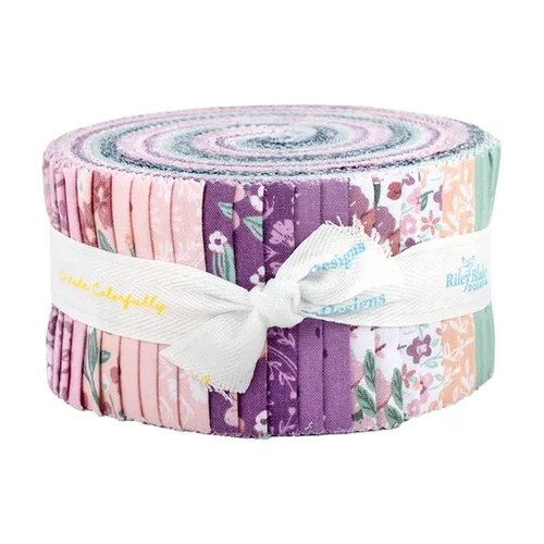 Buds & Butterflies Butterfly Floral 2.5" Jelly Roll Rolie Polie