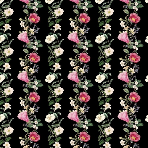 Fabric Remnant-	Devonstone Flower Festival 88cm