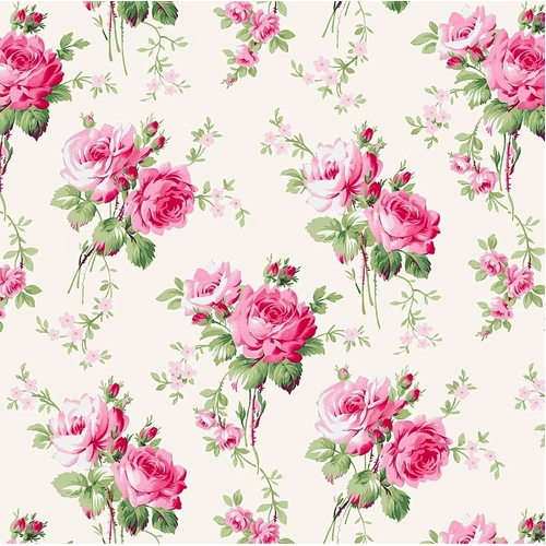 Fabric Remnant- Tanya Whelan Barefoot Roses 80cm