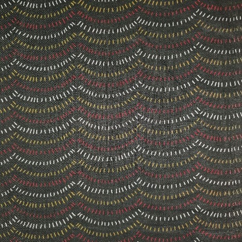 Fabric 2nd - Aboriginal Art Kangaroo Fan Green Per Metre