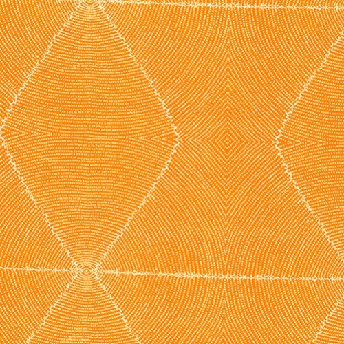 Fabric 2nd - Aboriginal Art Plum Seeds - Yellow Per Metre