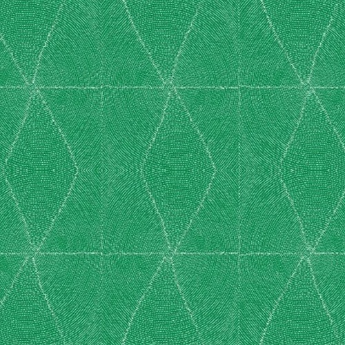 Fabric 2nd - Aboriginal Art Plum Seeds -Green Per Metre