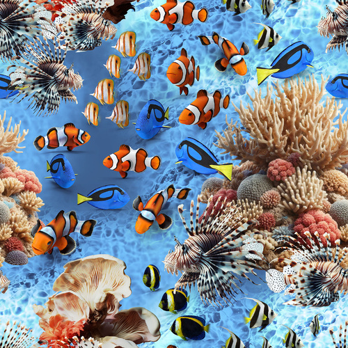 Marine Marvels Ocean Sea Barrier Reef Fish 4058G