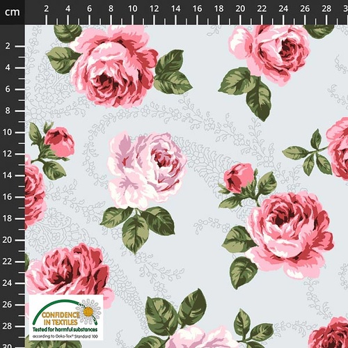 Super Sale Stof Molly Roses Scattered 4501 781