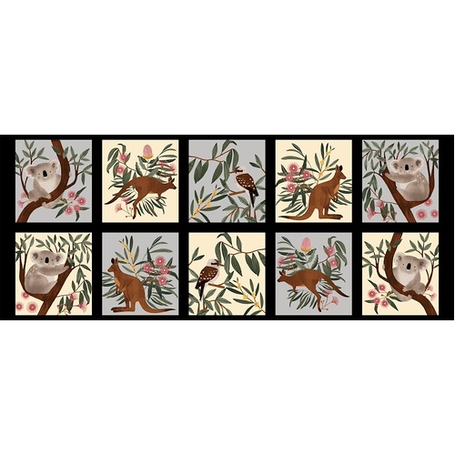 Super Sale Aussie Animal Blocks 17" Panel BQ2094 099 
