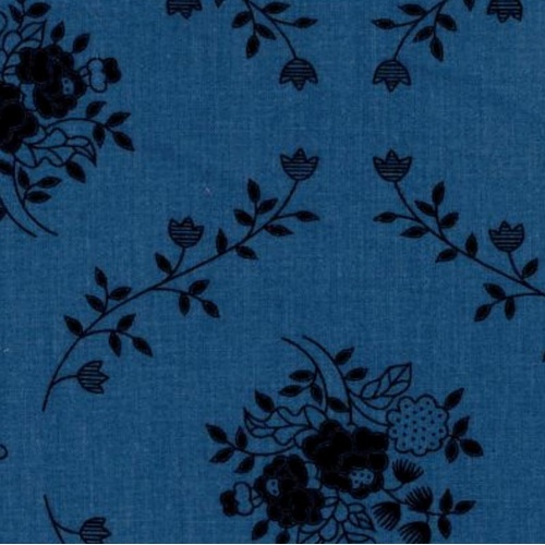 Super Sale Floral Wideback Backing 108" Wide Blue T46393 202 