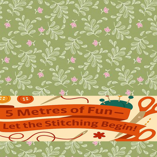 Super Sale - 5 Metres - Sew Much for Less! -Boho Floral 4975 066