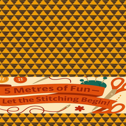 Super Sale - 5 Metres - Sew Much for Less! - Triangles 10225-4