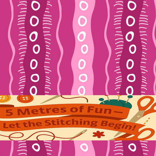 Super Sale - 5 Metres - Sew Much for Less! - Sweet Botanicals 