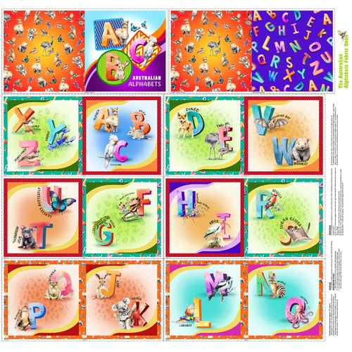 A is for Aussie Alphabet Animals Soft Book Panel - BEGINNER