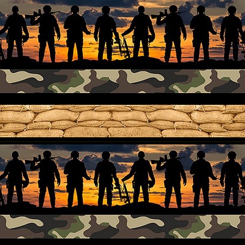 Respect ANZAC Soldiers Sandbags Stripe 4102E