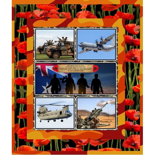 Respect ANZAC We Will Remember Them Quilt Kit #2