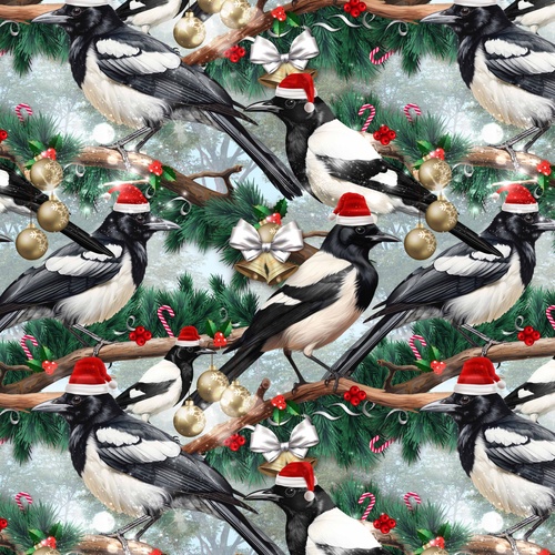Super Sale Festive Friends Australian Christmas Magpies 4034D 