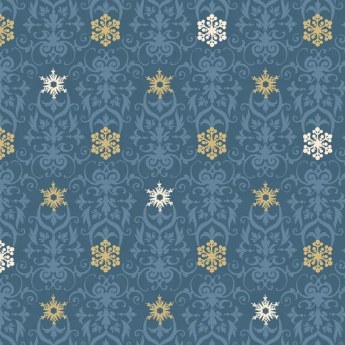 Super Sale Deco the Halls Christmas Snowflake Damask PB5407B 