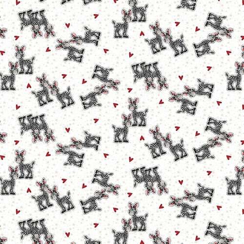 Two By Two Noah's Ark Love Zebras White 1752-01