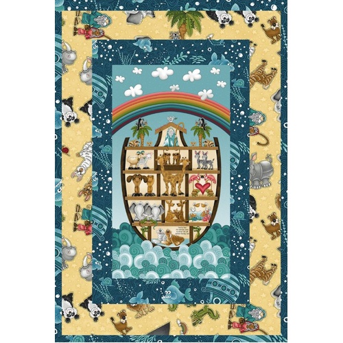 Two By Two Noah's Ark Animals Quilt Kit